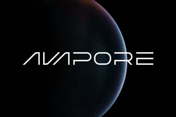 Avapore: A Futuristic Display Font for Tech & Creative Brands