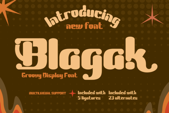 Blagak: An Elegant Display Font for Small Business Branding