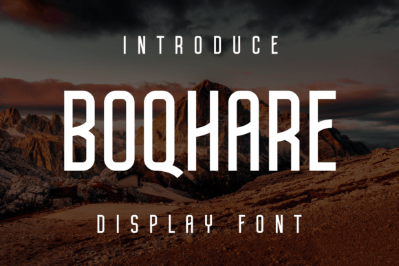 Boqhare Display Font for Scroll-Stopping Visuals