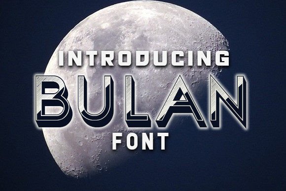 Bulan Display Font for Editorial Design and Branding
