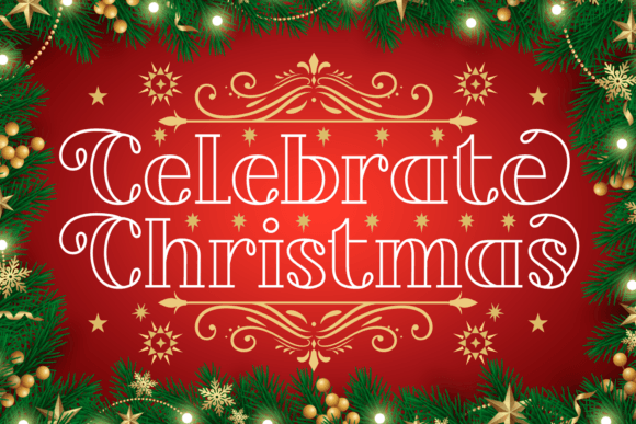 Celebrate Christmas Font for Festive Web Design