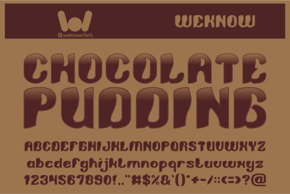 Chocolate Pudding: A Display Font with Warmth and Whimsy