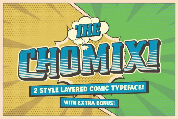 Chomoxi: A Bold Comic Display Font for Standout Campaigns