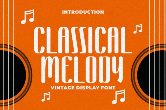 Classical Melody Display Font for Handmade Elegance