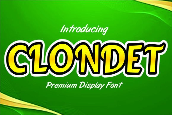 Clondet Font: Cute, Elegant Display Typeface for Small Business Branding
