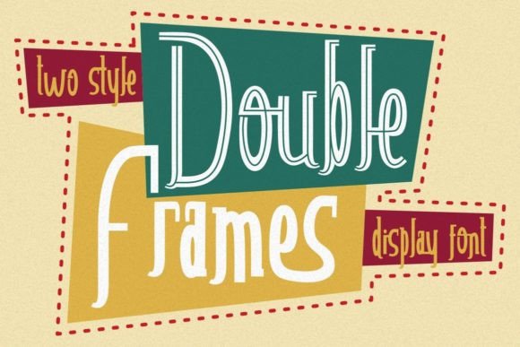 Double Frames Display Font for Bold Digital Branding