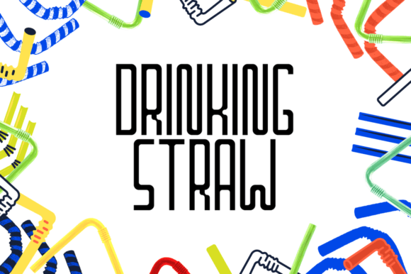 Drinking Straw Font for Playful, Memorable Branding