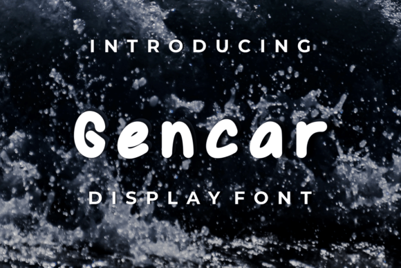 Gencar: A Fun and Quirky Display Font for Editorial Design