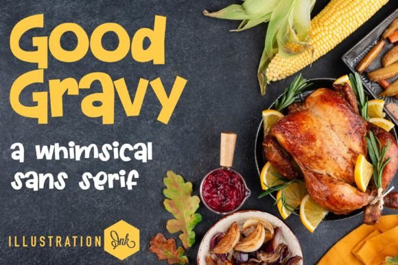 Good Gravy: A Friendly Display Font for Small Business Branding