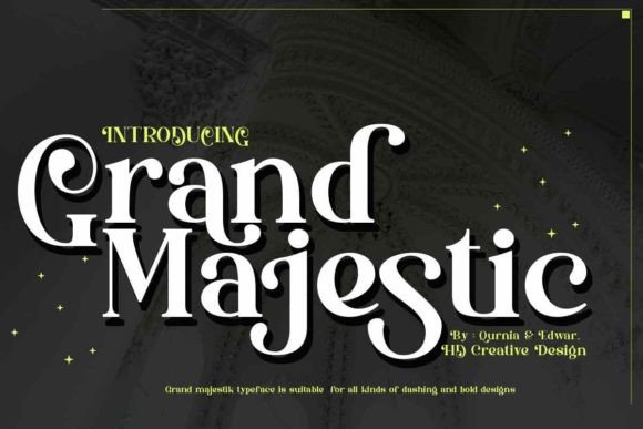 Grand Majestic Font for Elegant Display Projects