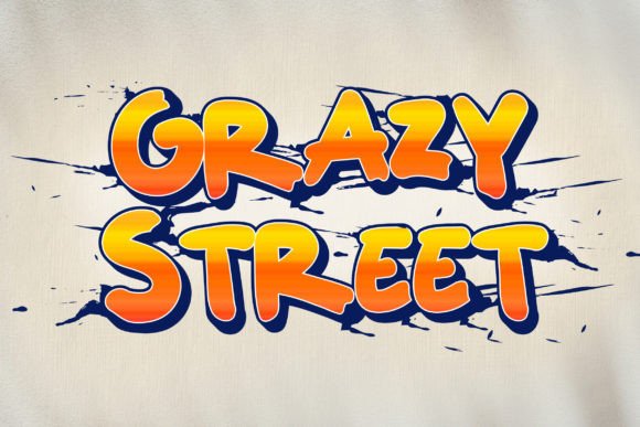 Grazy Street Display Font for Handmade Creatives