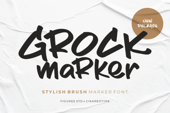 Grock Marker Font for Handwritten Brand Personality