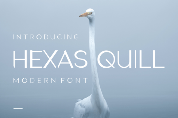 Hexas Quill: A Modern Display Font for Editorial Clarity