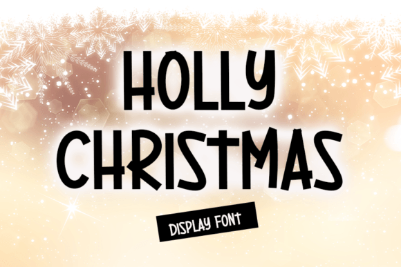 Holly Christmas Handwritten Display Font