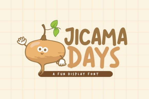 Jicama Days Display Font for Playful Digital Branding