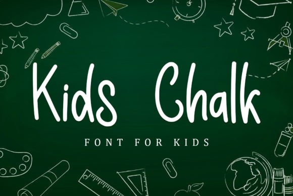 Kids Chalk: A Friendly Handwritten Display Font for Digital Brands