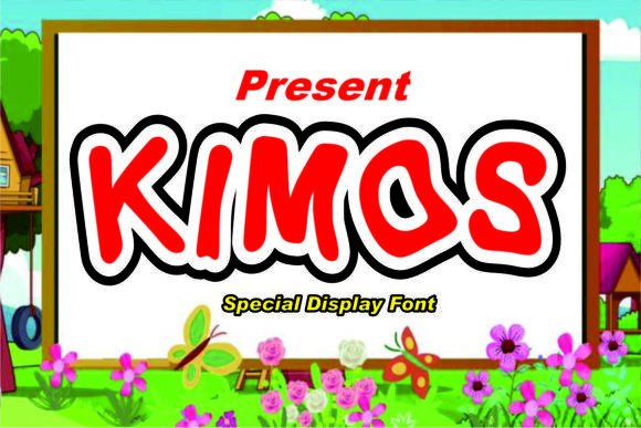 Kimos Font: A Friendly Display Font for Kid-Friendly Branding