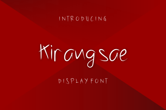 Kirangsae Handwritten Display Font for Small Business Branding