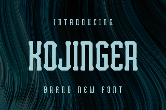 Kojinger Display Font for Bold Brand Identity