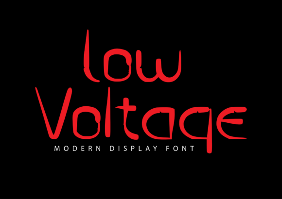 Low Voltage Display Font for Modern Makers