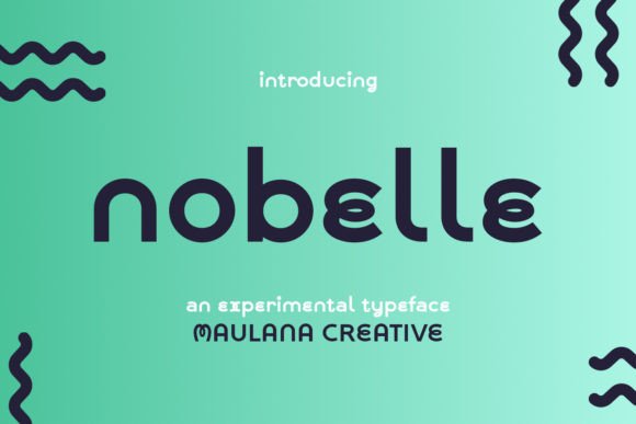 Nobelle: A Fun and Casual Display Font for Editorial Design