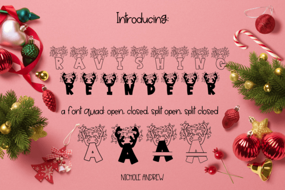 Ravishing Reindeer Font for Playful Brand Identity