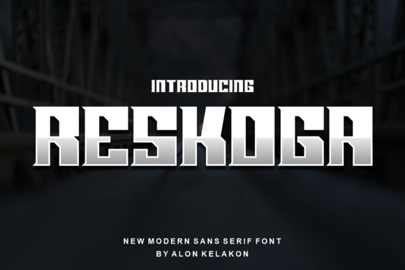 Reskoga: A Bold Display Font for Handmade Creators