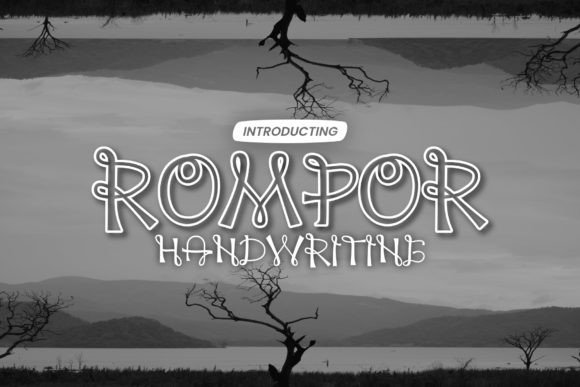 Rompor: A Sweet and Swirly Display Font for Brand Charm