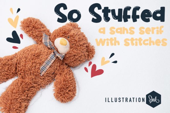 So Stuffed Font: A Playful, Hand-Crafted Display Typeface