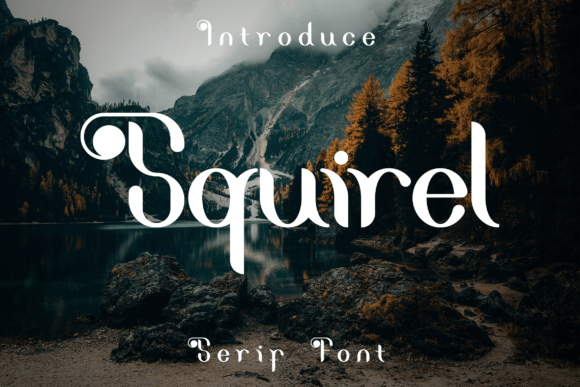Squirel Display Font for Whimsical Editorial Design
