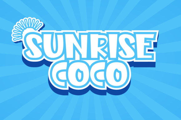 Sunrise Coco Font: A Playful Display Typeface for Makers