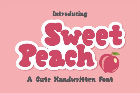 Sweet Peach Handwritten Display Font for Scroll-Stopping Creatives