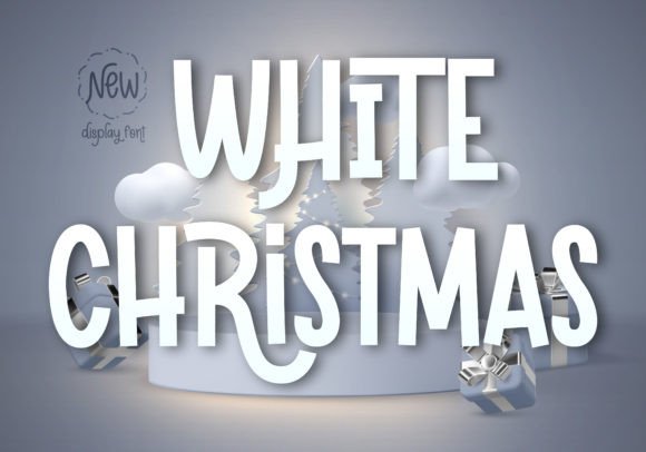 White Christmas Font: A Sweet, Elegant Display Typeface