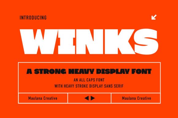 Winks: A Playful All-Caps Display Font for Editorial Charm