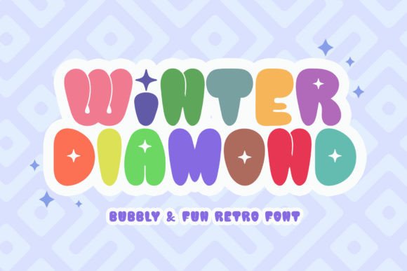 Winter Diamond: A Playful Retro Display Font