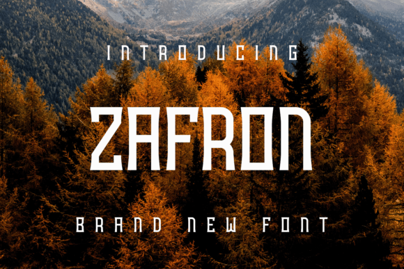 Zafron Display Font for Polished Branding